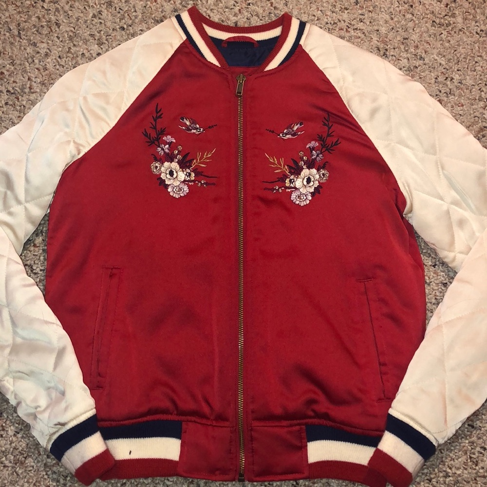 embroidered bomber jacket